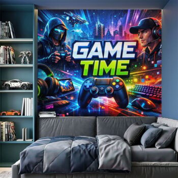 Фототапет Game Time Neon гейминг дизайн